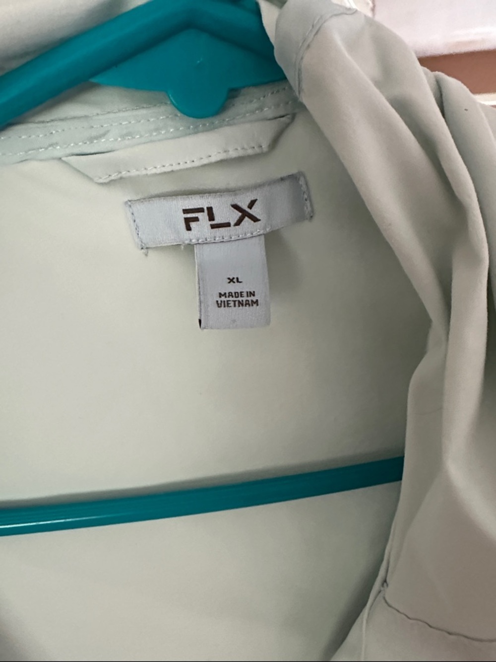 FLX Light Mint  rain coat